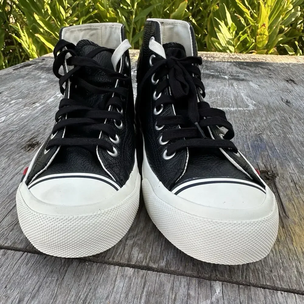 Pro-Keds Royal Hi Leather Black PH64114 Men’s 6.5 Sneakers 220